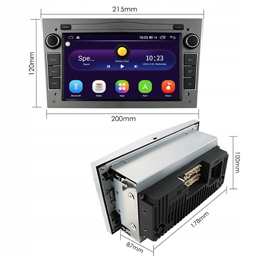 RADIO 2 DIN OPEL ASTRA CORSA VECTRA ZAFIRA ANDROID Marka inna