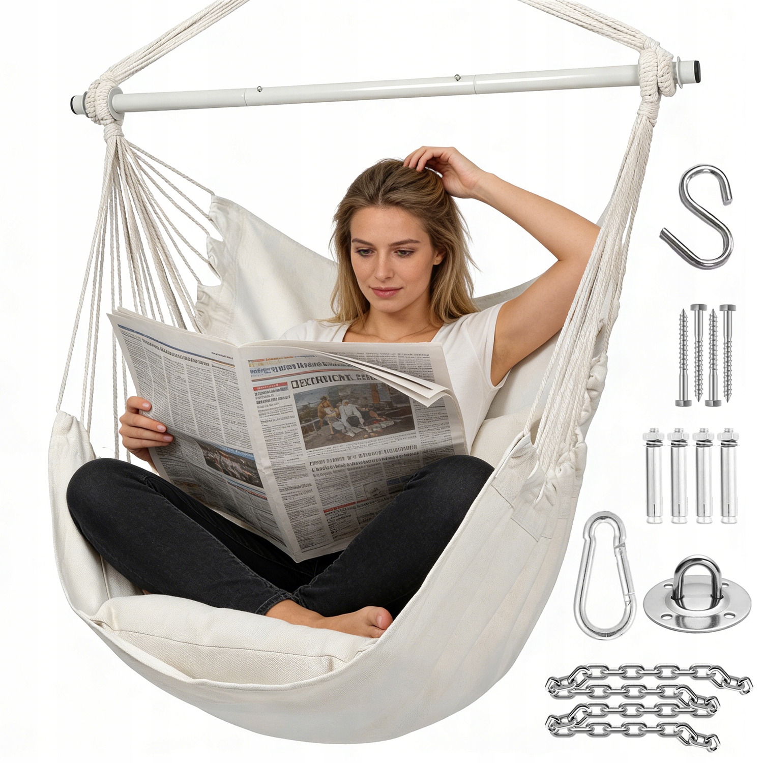 Závěsná Houpačka S Polštáři 2 Kusy, Boční Kapsa Pro Dům A Zahradu