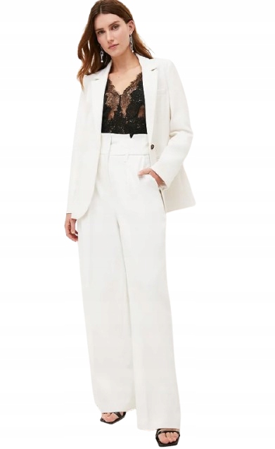 Karen Millen Bílé Dámské Kalhoty 40 1NMC