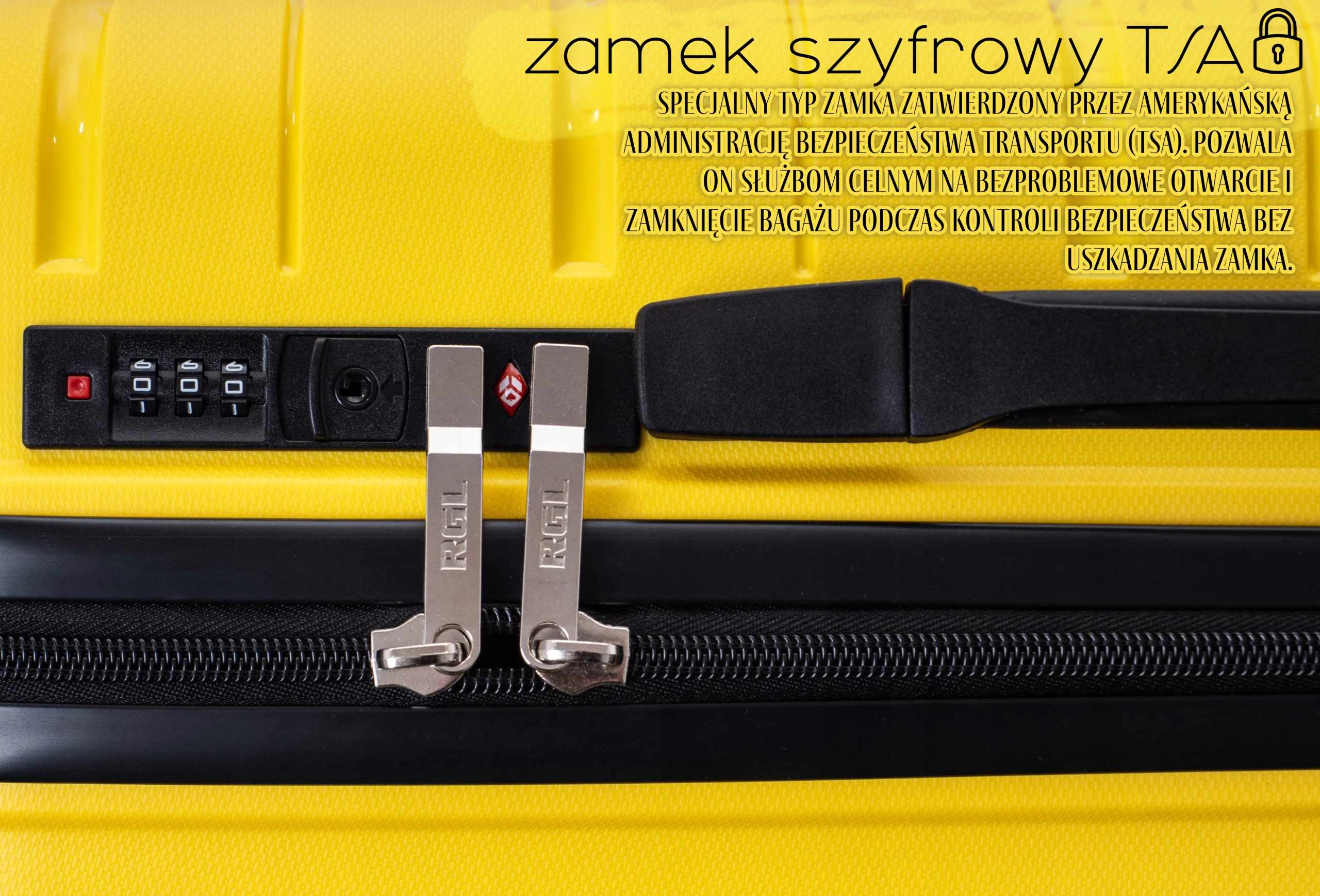 MAŁA L WALIZKA PODRÓŻNA L RGL POLIPROPYLEN PODWÓJNE KÓŁKA OBROTOWE BAGAŻ Materiał dominujący polipropylen