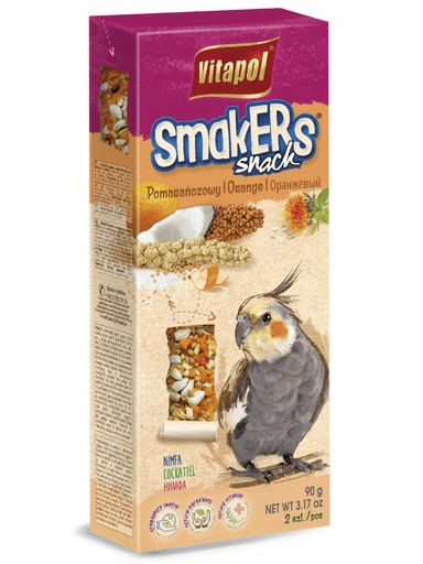 Levně 6 x Vitapol „Smakers“ pro nymfu oranžový 2ks