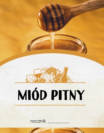 

Etykiety 10 szt Miód Pitny etykieta