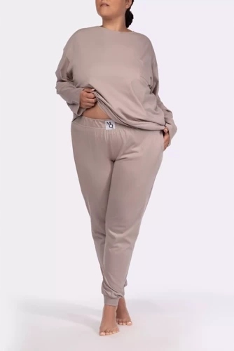 Homie longsleeve Dámské pyžamo Mona béžové