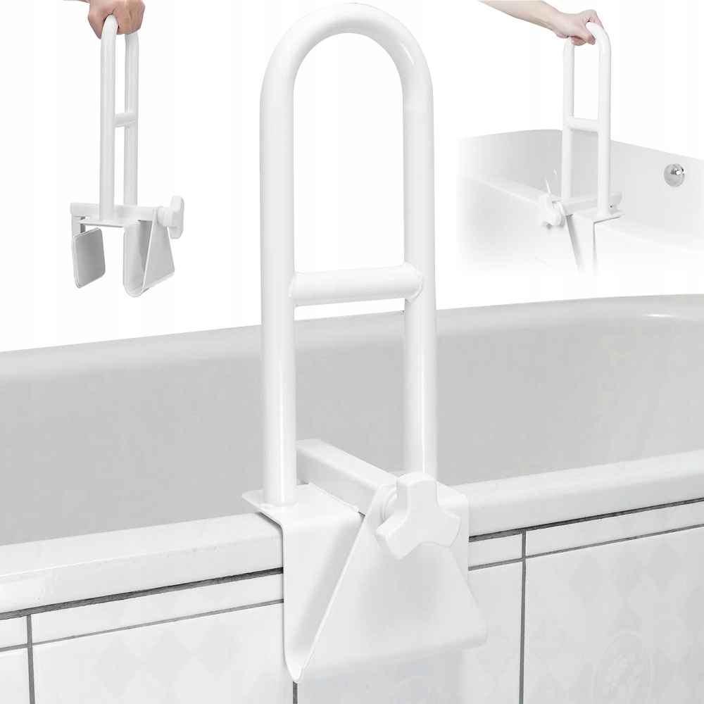 Uchwyt Na Wanne Dla Seniorów Regulowany 100KG Łatwy Montaż Bez Narzędzi