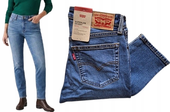 úzké nohavice Levi's Superlow Skinny W25 L30 25x30 Xs