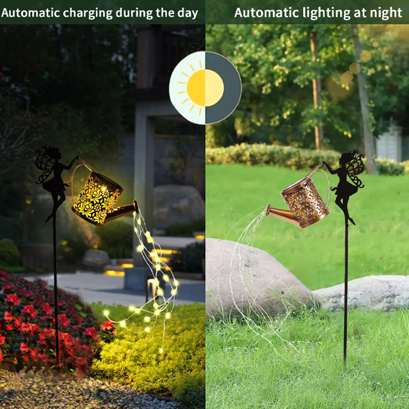 NEIOAAS Solarna Lampa LED Retro Do Ogrodu Tarasu i Ścieżek — miniatura 4