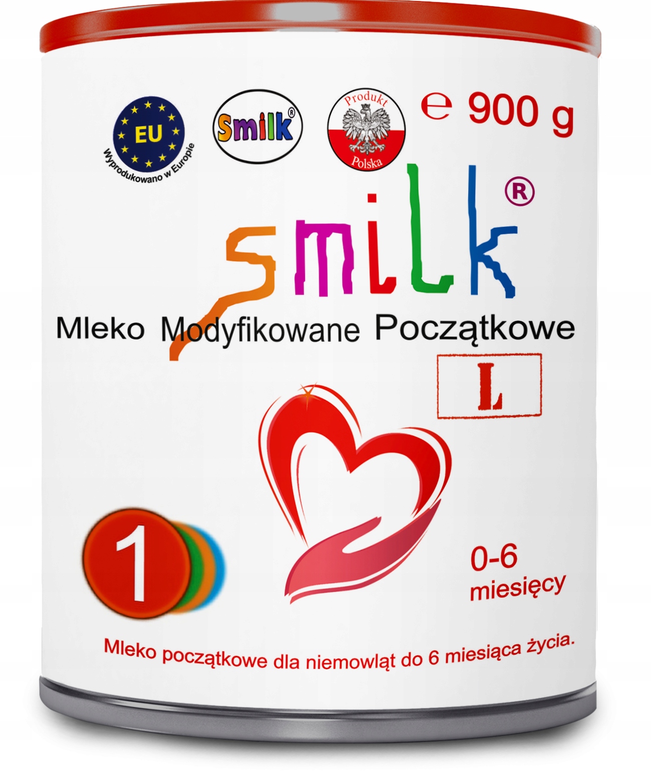 Smilk 1 Mleko Modyfikowane Początkowe dla Niemowląt 900g