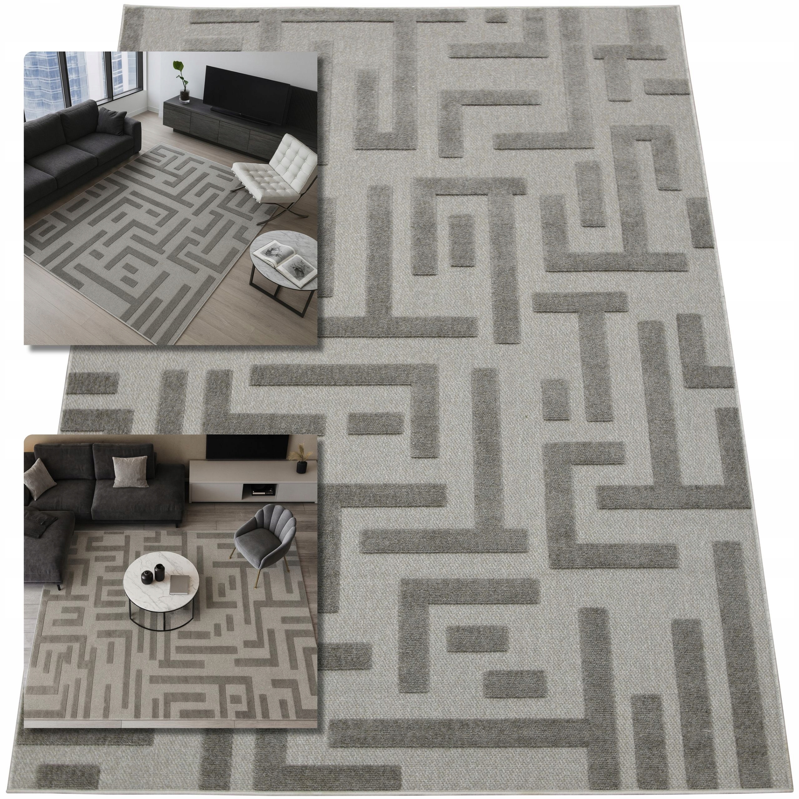 Koberec 160x230 Meduza Moderní Šedý Koberec Do Obývacího Pokoje Koberec Glamour