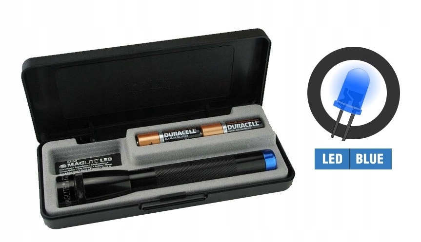 Latarka Mini Maglite Spectrum Blue Led Aa SP22SX7