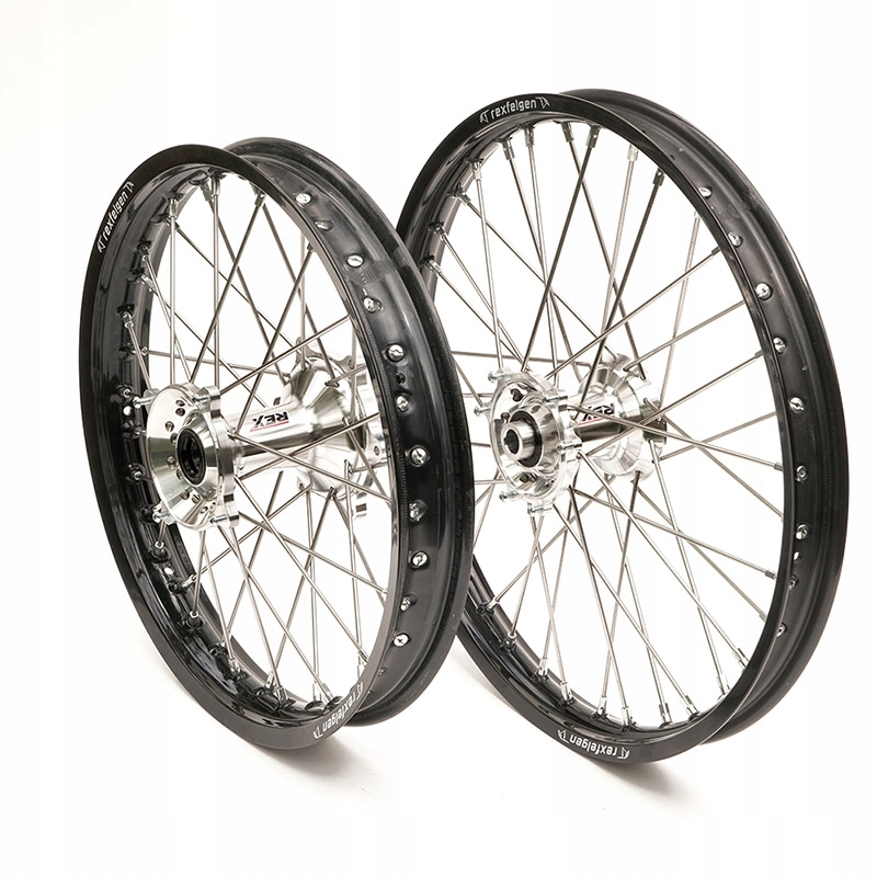 Rex Wheels Kompletné Predné Koleso 21 Palcov Rex 21-1,60 Čierny Ráfik/strieborná