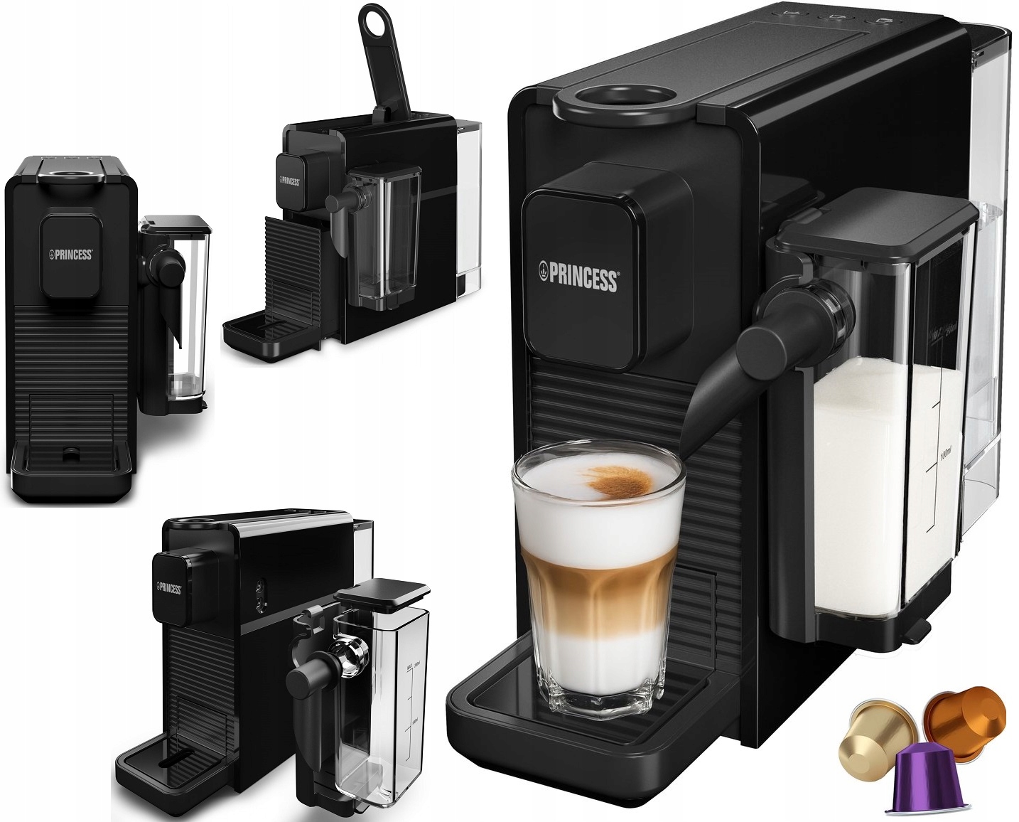 Kávovar na kapsuly Nespresso napeňovač mlieka 20 bar Espresso Cappu Latte