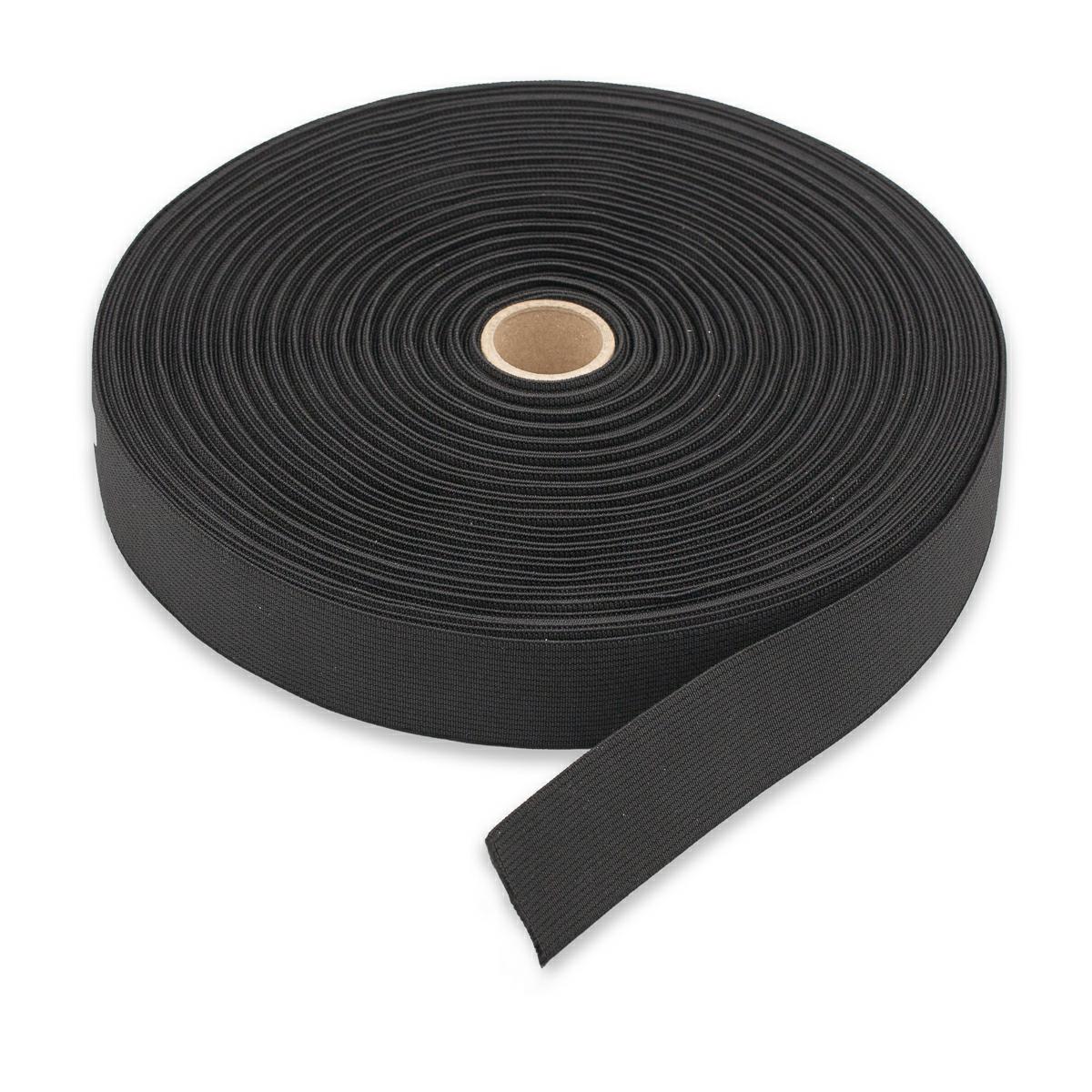 Guma tkaná 30mm/25mb černá P7001