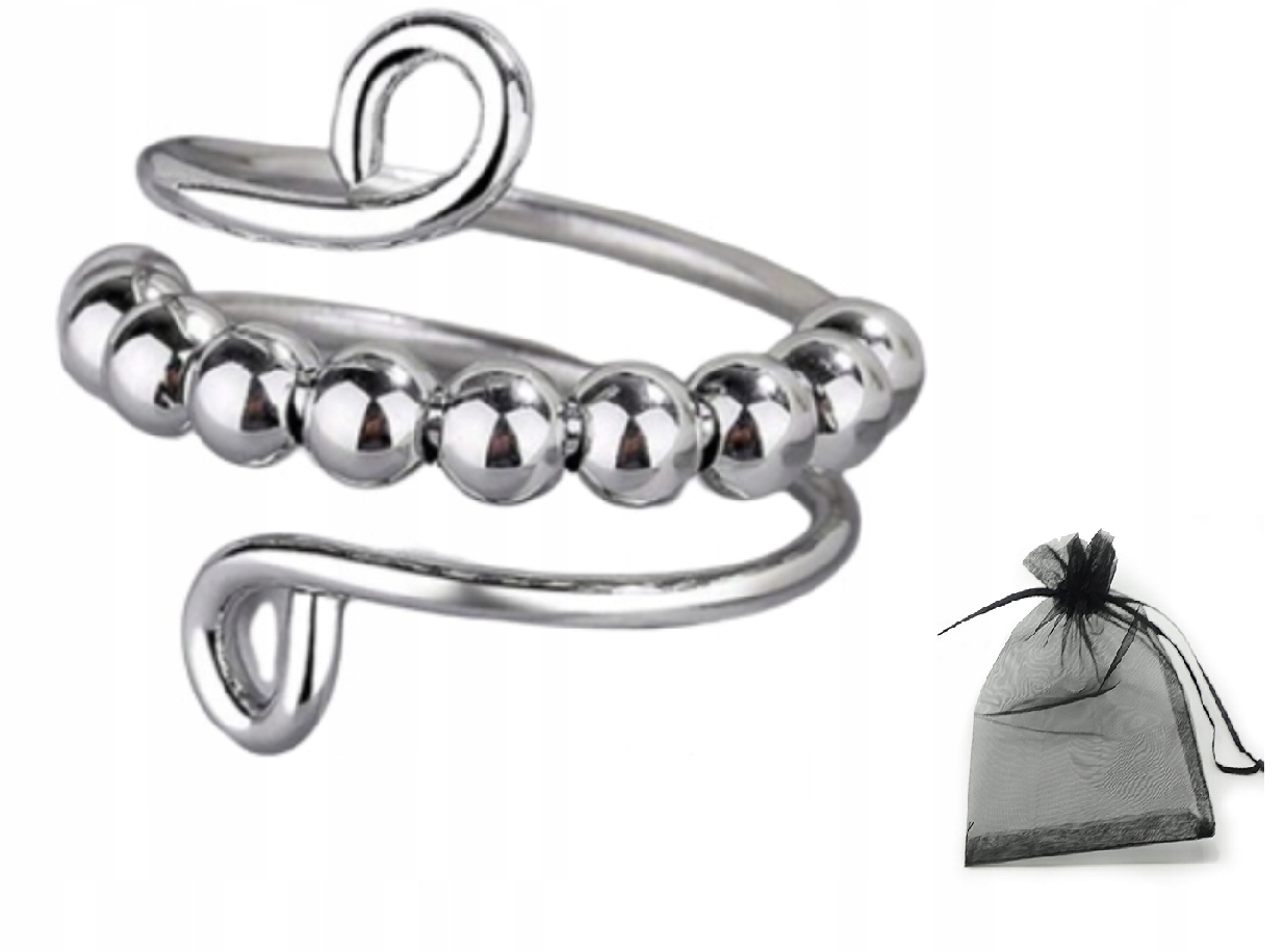 

Pierścionek Antystresowy fidget ring regulowany