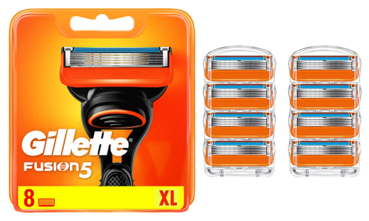 Gillette Fusion5 Oryginalne Męskie Wkłady Ostrza Do Maszynki 8 sztuk
