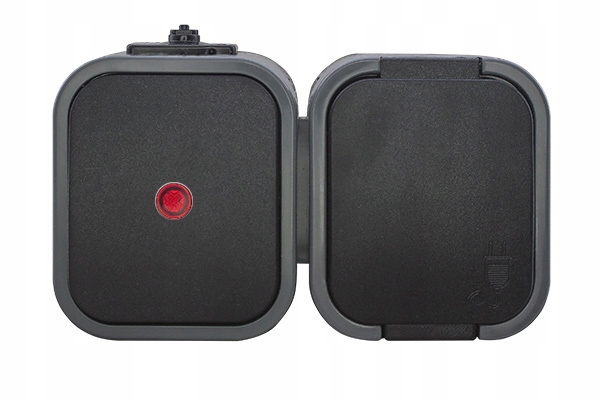 Gniazdo pojedyncze natynkowe+wyłącznik podś B2 sza