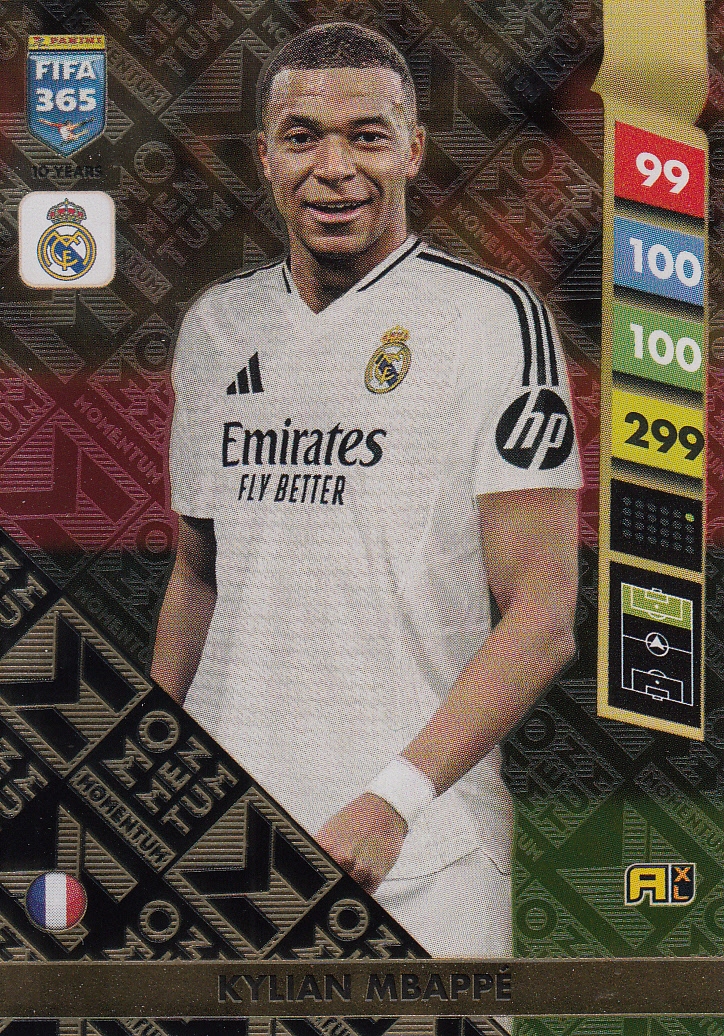 Panini Fifa 365 2025 Adrenalyn XL Momentum Mbappe karta kolekcjonerska