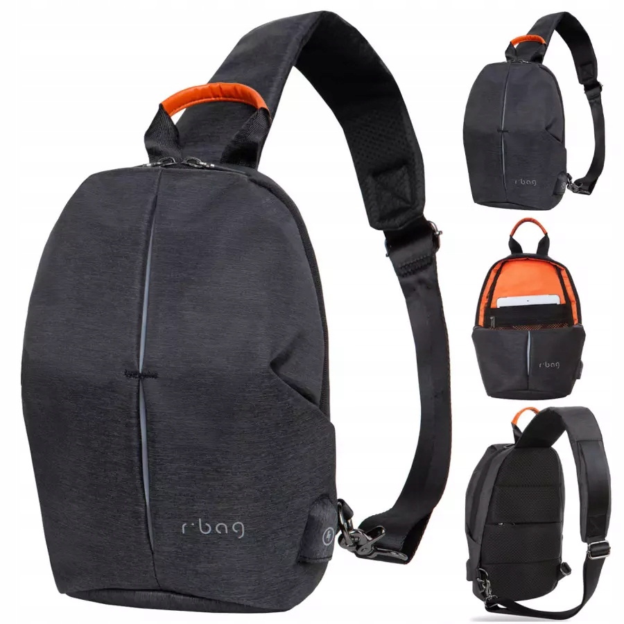 R-bag Batoh Přes Rameno Na Tablet S Usb Photon Black