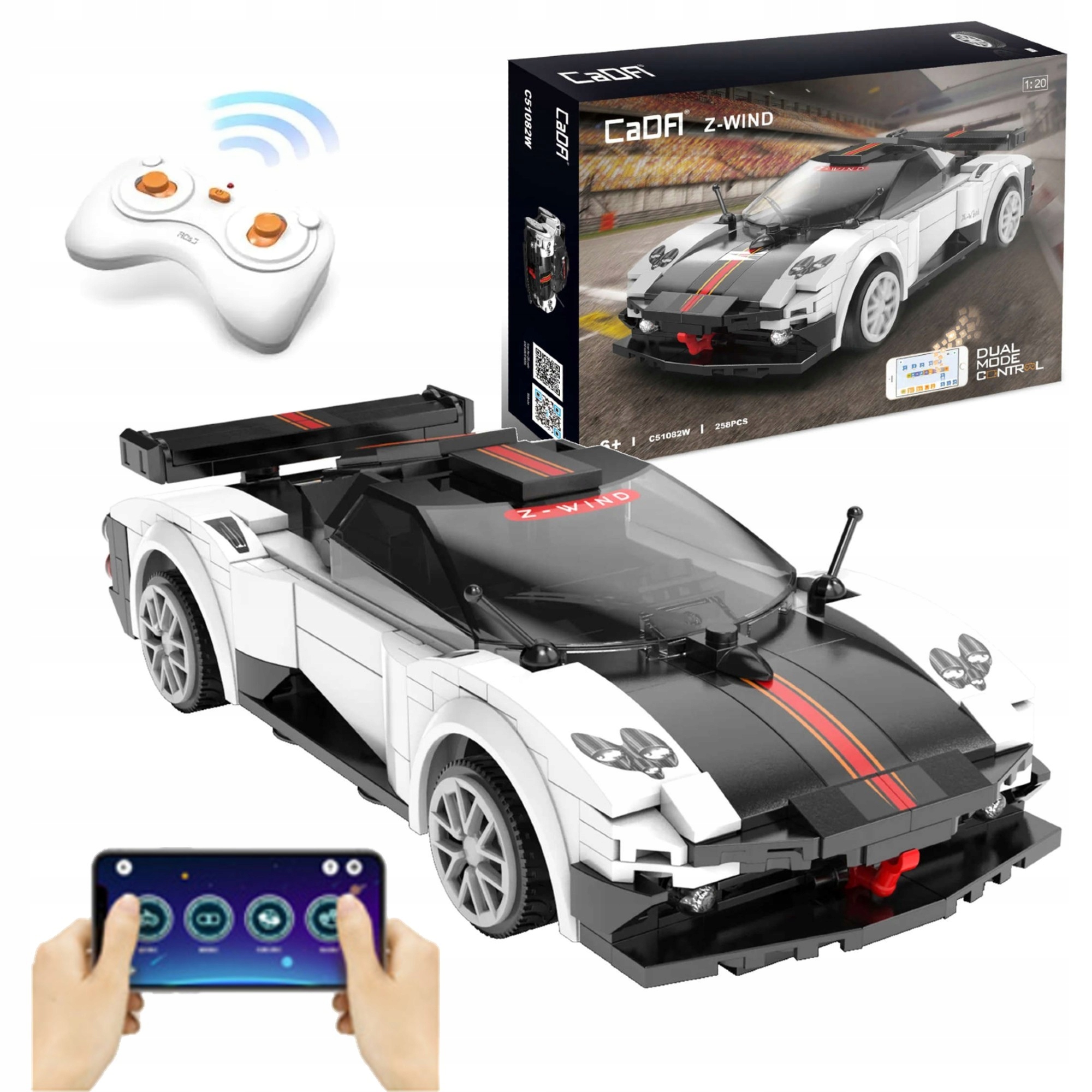 КАДА БЛОКИ АВТОМАШИНА PAGANI ZONDA RC 258 ЕЛ. КЕРУВАННЯ ТЕЛЕФОНОМ