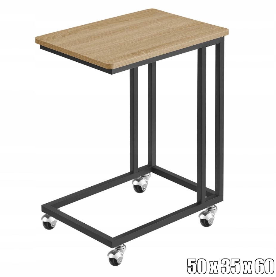 Stolek na kolečkách, noční stolek 35x50x60 cm dub sonoma