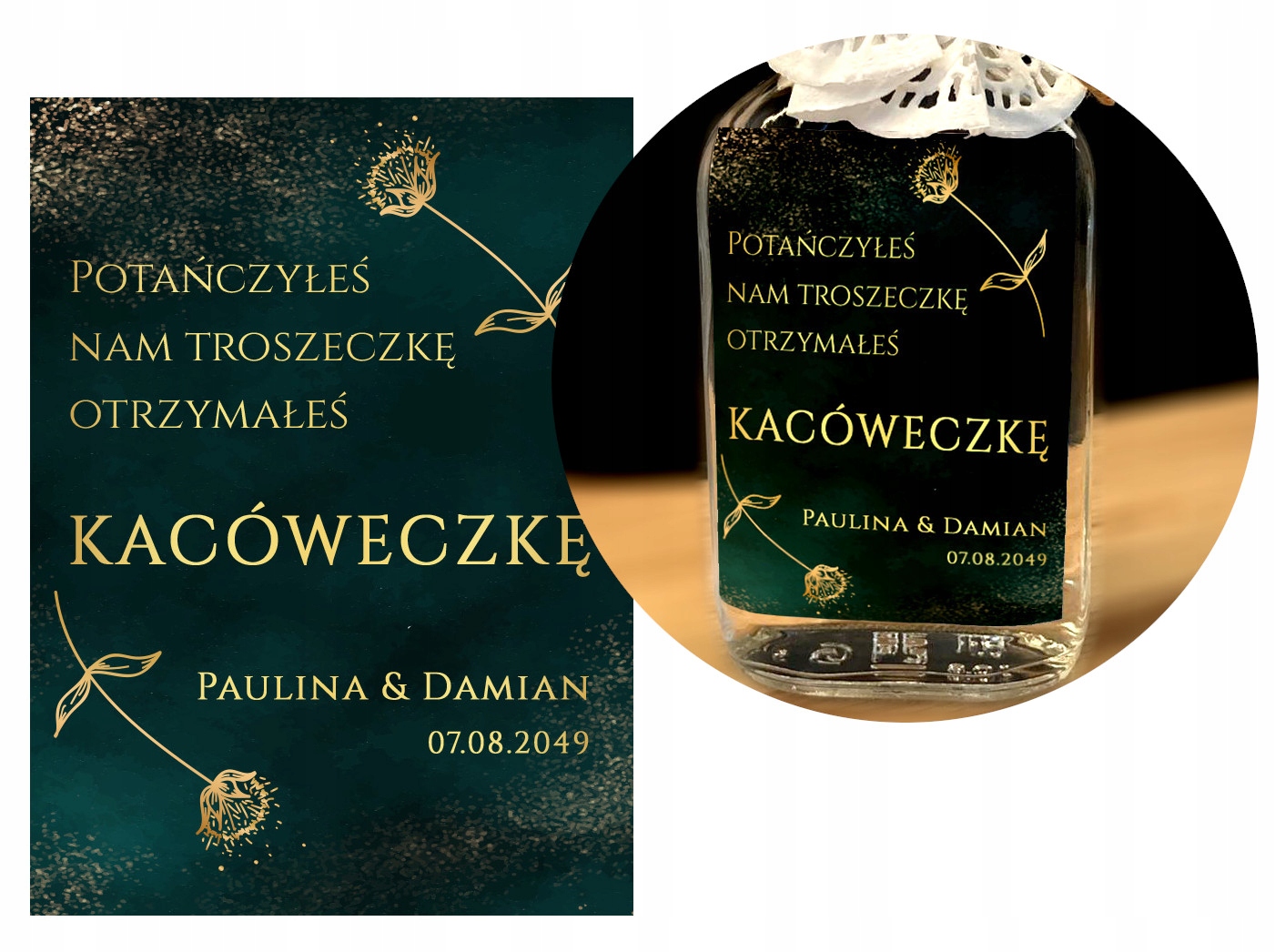 

Podziękowania Dla Gości Kacówka Personalizowane