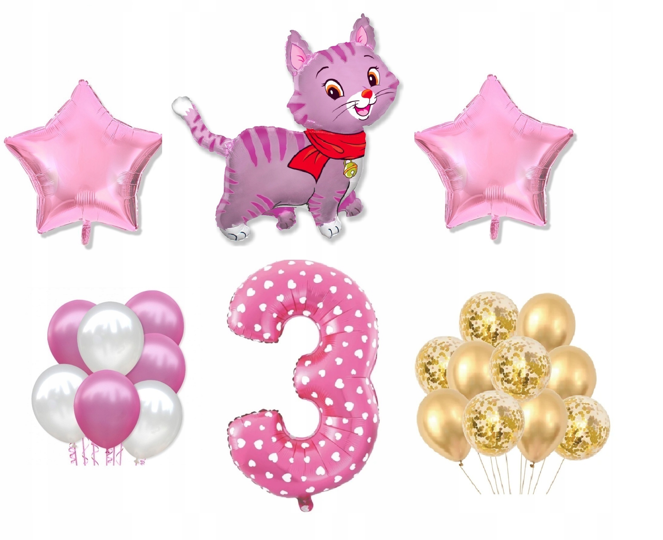 

Mini Zestaw Kotek 3 Urodziny