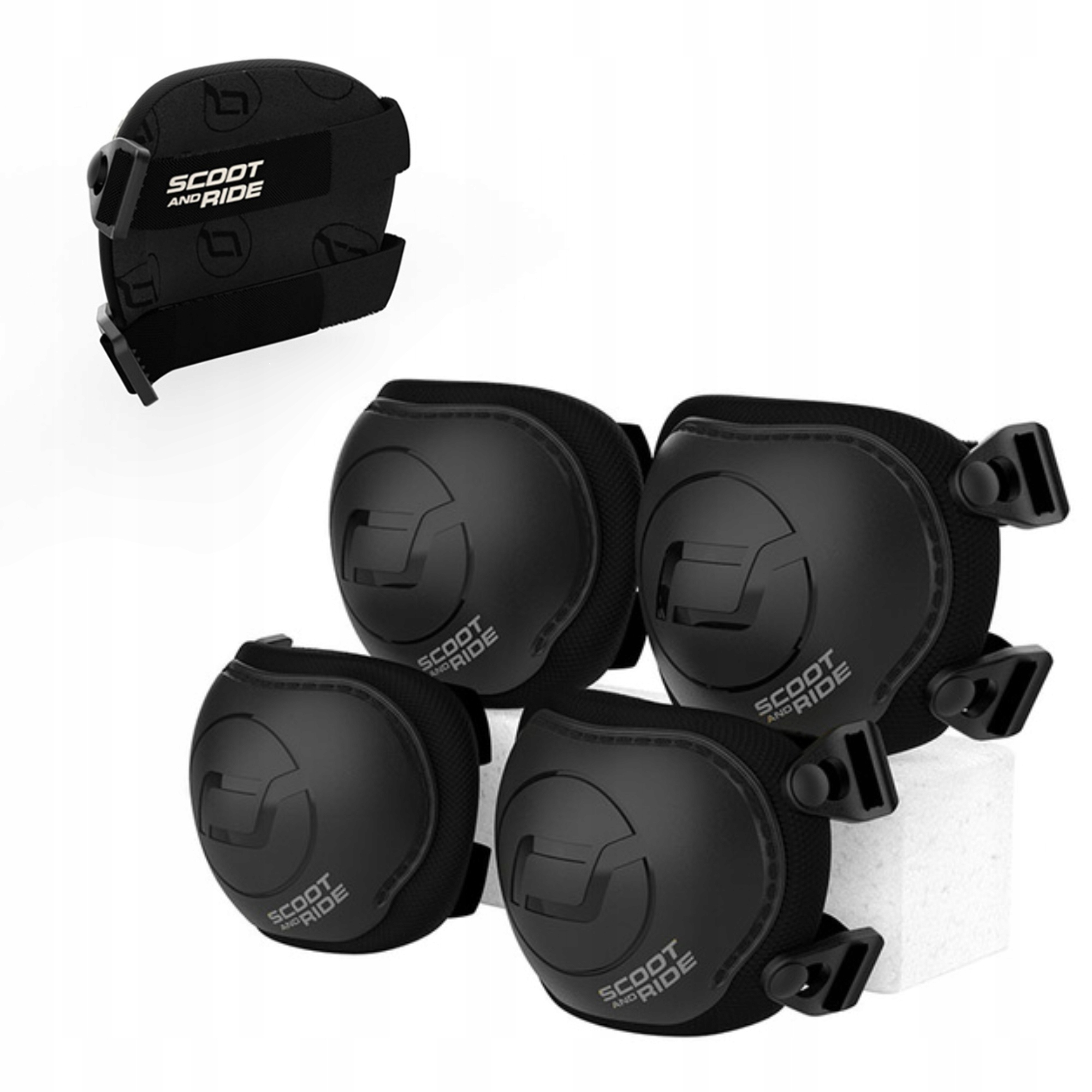 Scoot and Ride Ochraniacze dla Dzieci na Kolana na Łokcie rozm. S Black