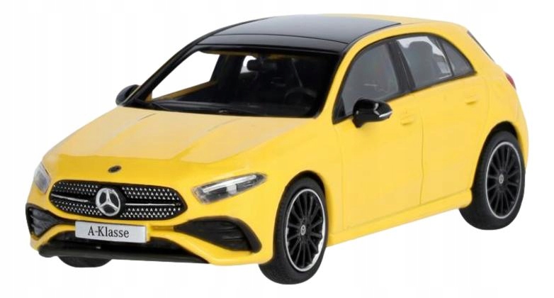 Mercedes A-klasa W177 yellow Model auta 1:43