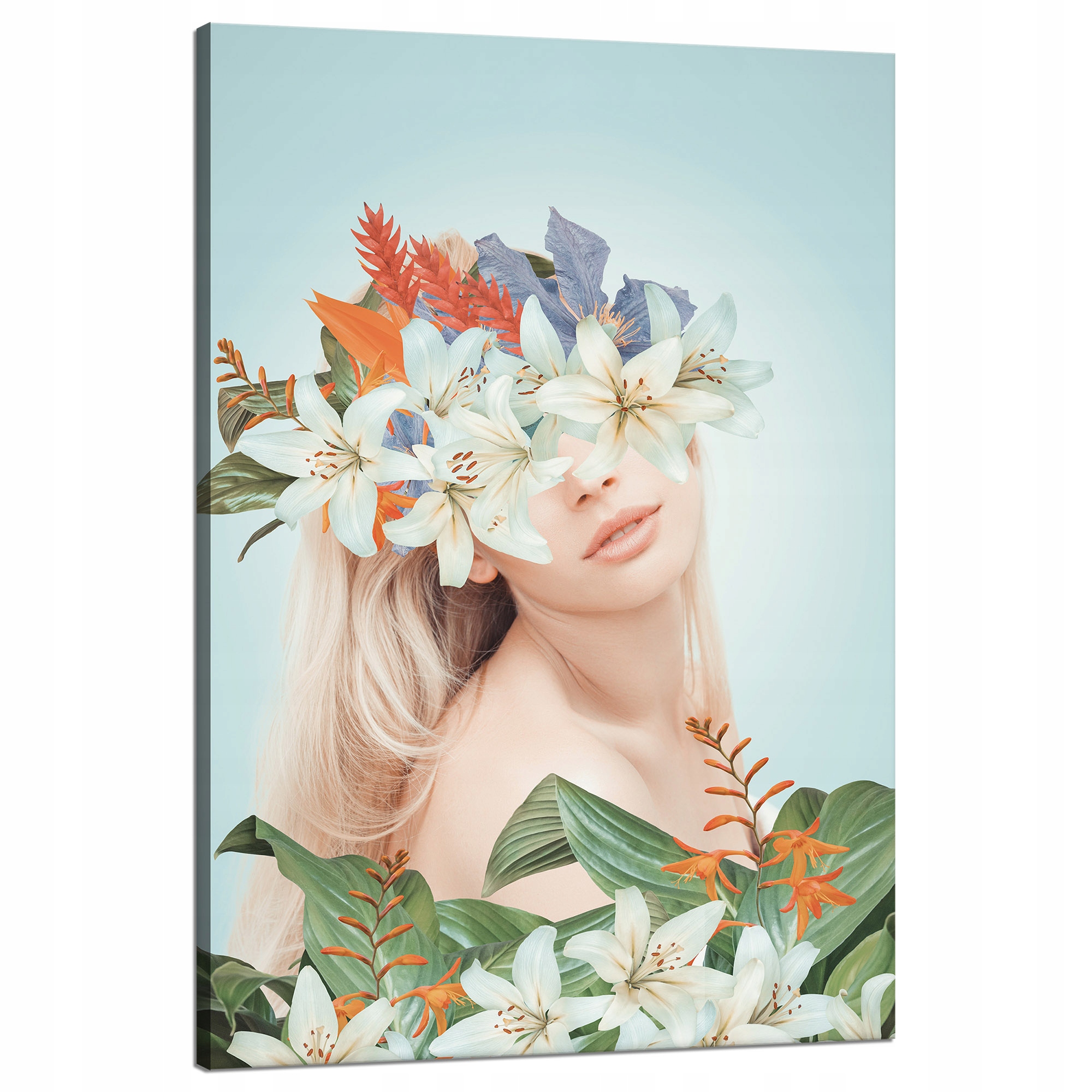 Obraz na plátně Příroda Rostliny Dívka Tělo 80x120 cm