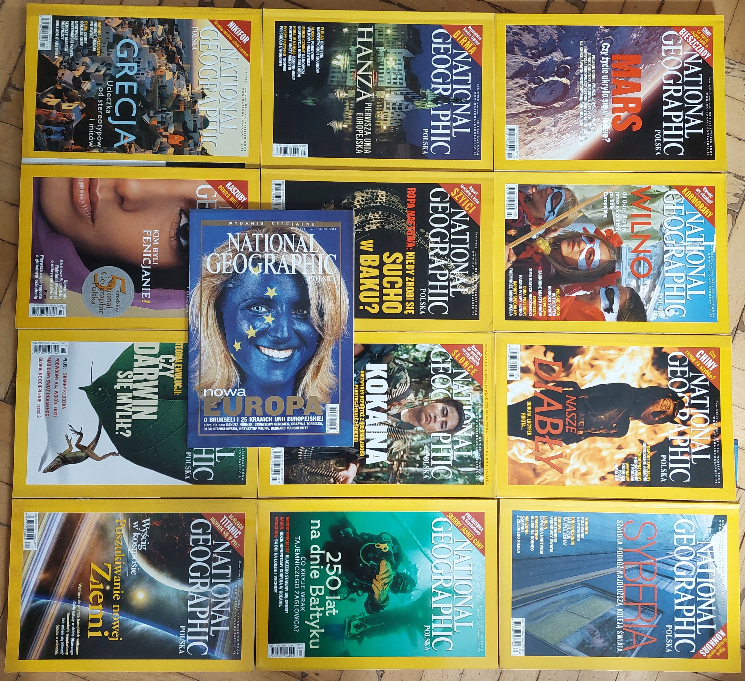 NATIONAL GEOGRAFIC POLSKA ROCZNIK 2004 + NUMER SPECJALNY