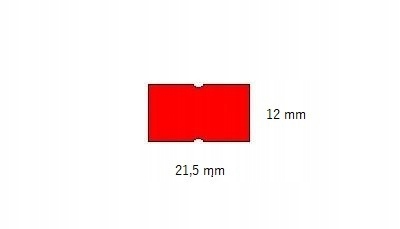 

Etykiety Mhk 1 Rzędowe Czerwone 5 x 600 szt.