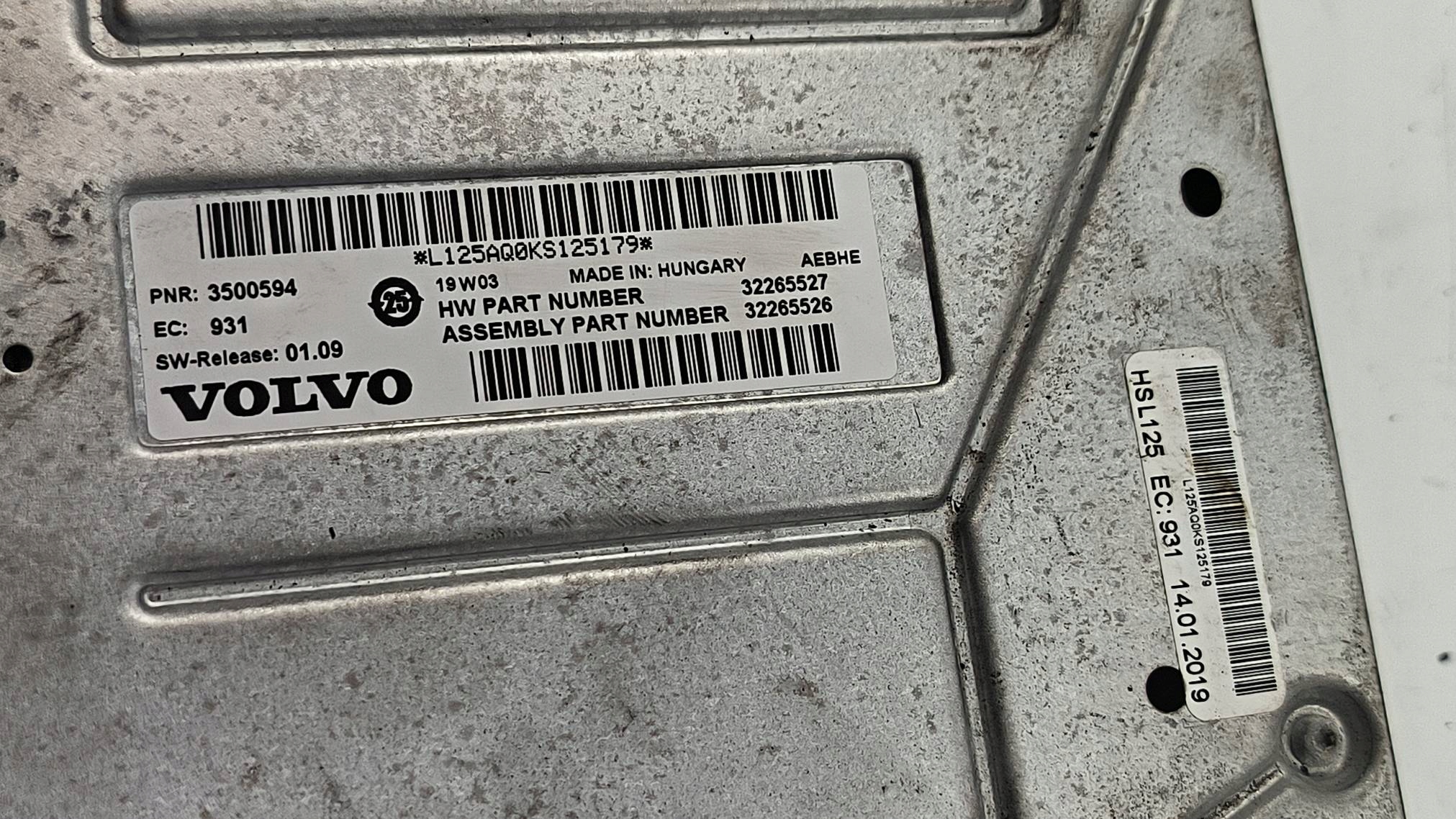 amplifier 32265527 VOLVO V60 II