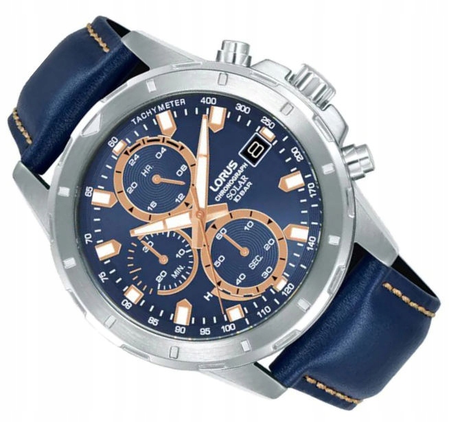 Pánské Vodotěsné Hodinky Lorus Chronograf Solární RZ611AX Solární Baterie