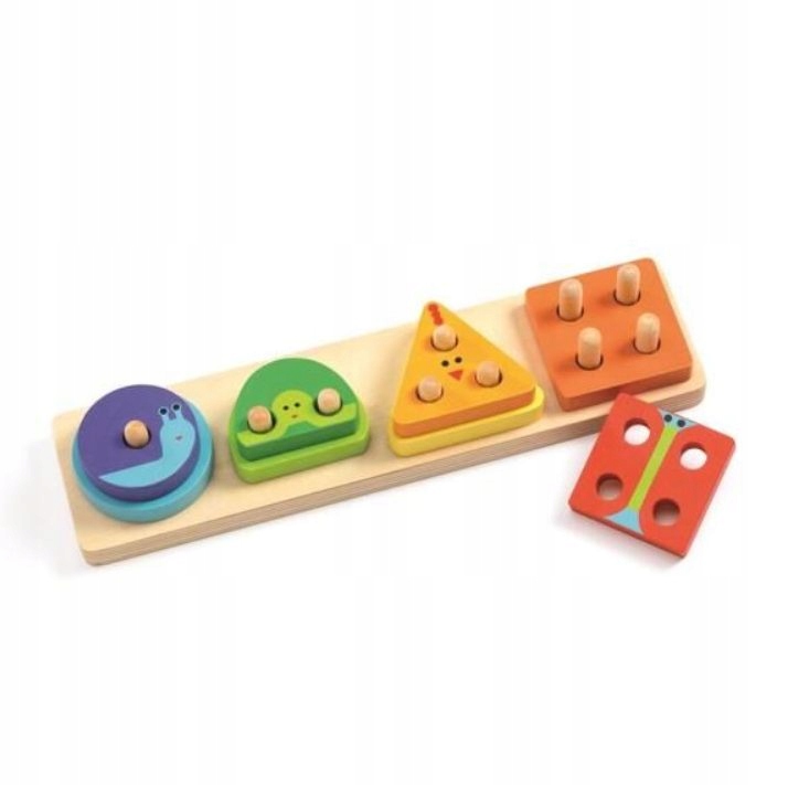 

Djeco: Drewniana układanka sorter 1234 Basic 6203