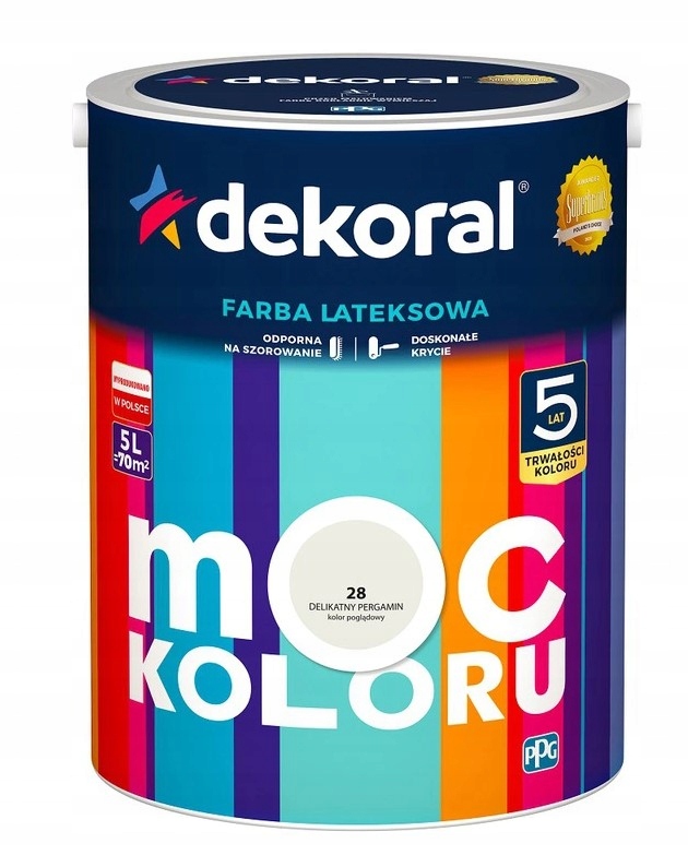 

Dekoral Farba Moc Koloru 2,5l Delikatny Pergamin