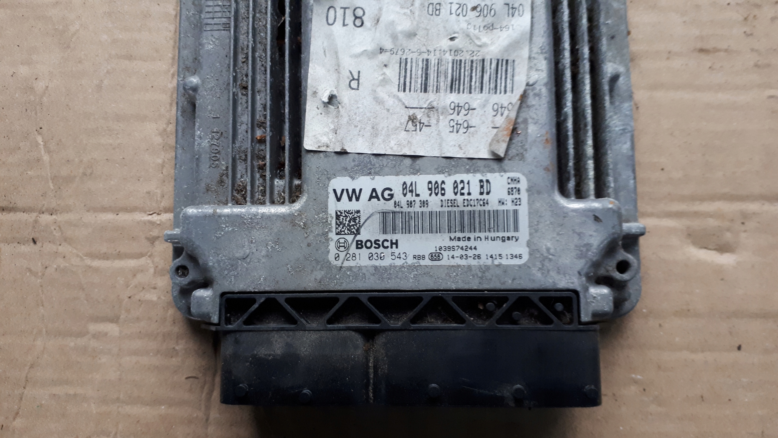 A6 C7 4G computer control unit of the engine 2.0 TDI CNH