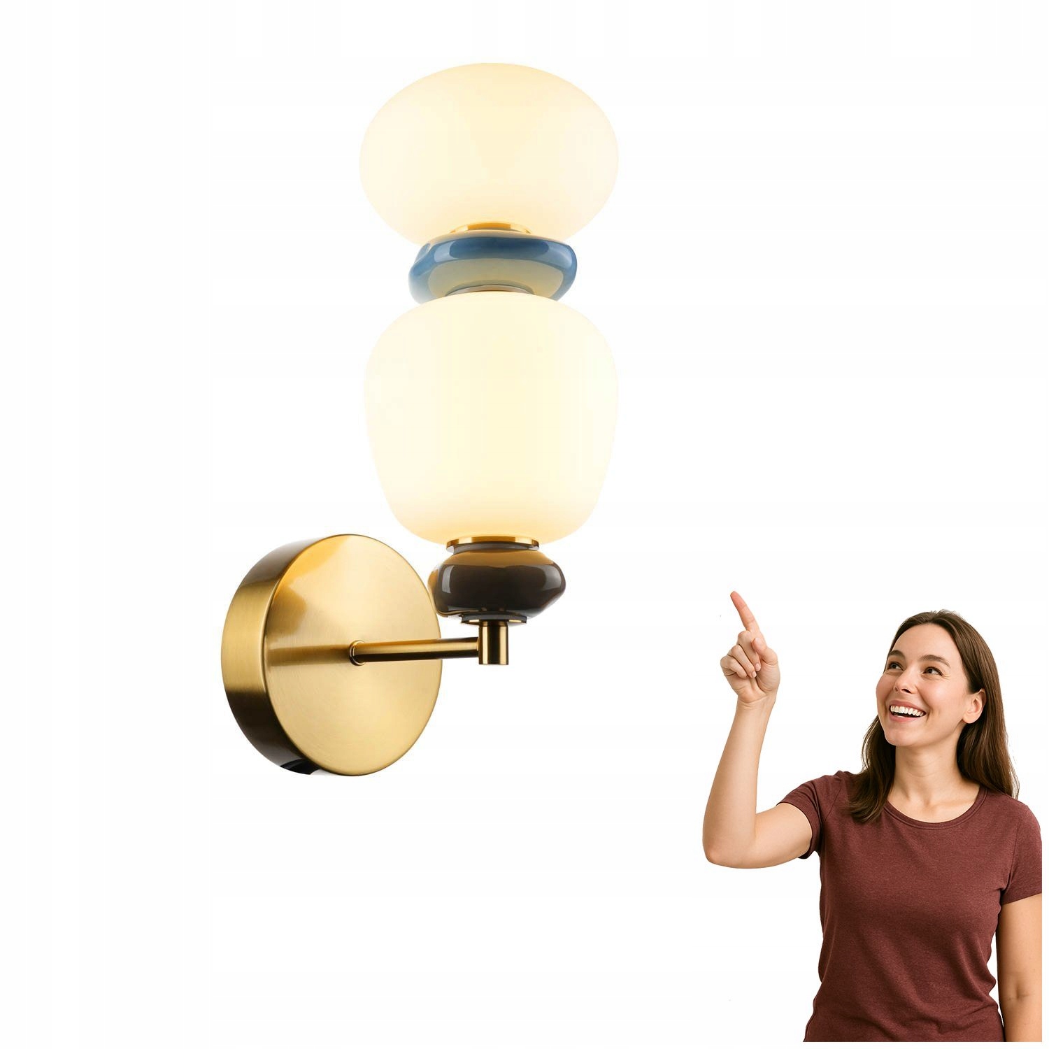 Led nástenné svietidlo 12W Evans WL-94981-1B-GD Italux