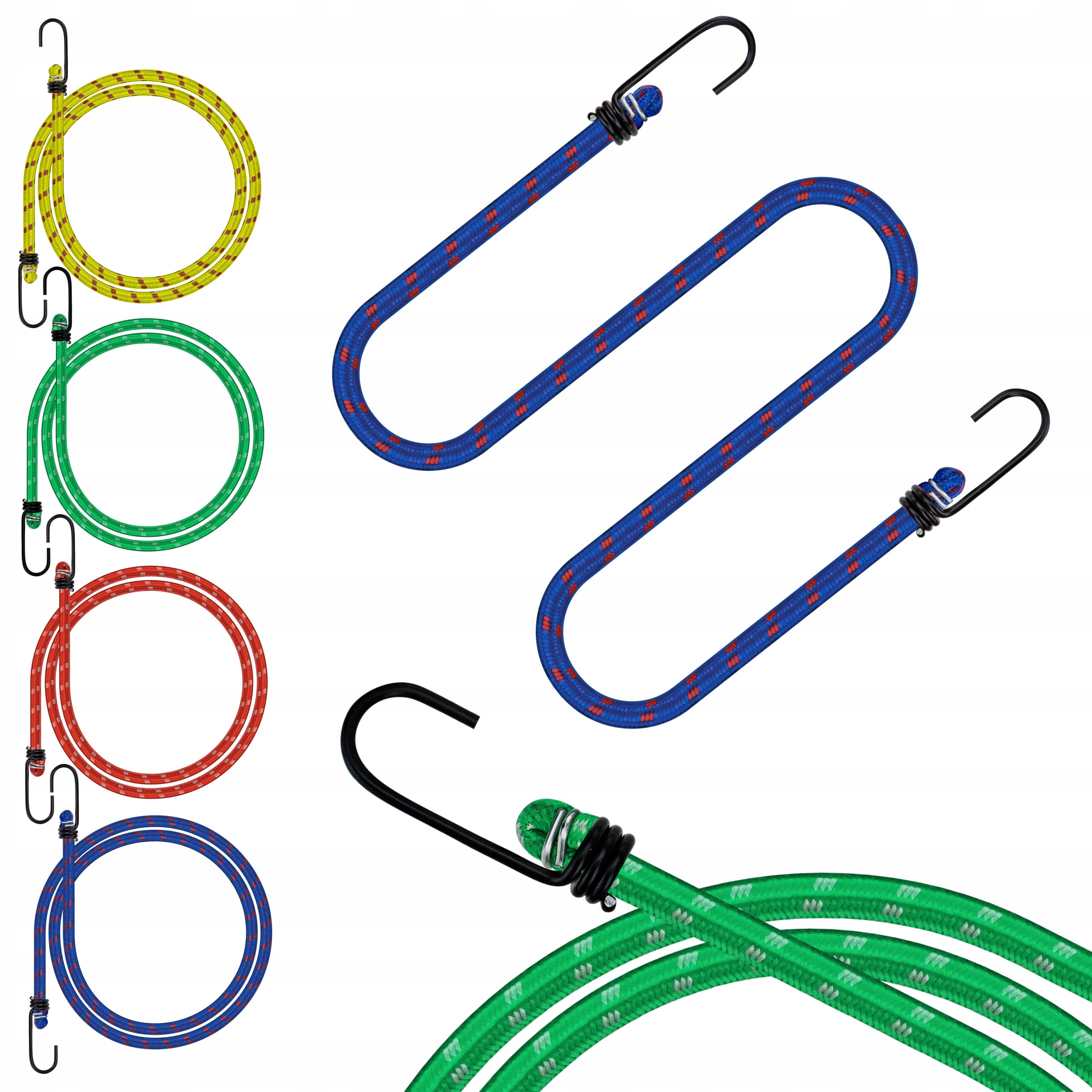 

3x Linki Gumy Pasy Mocowanie Plandek Bagażu Haczyk