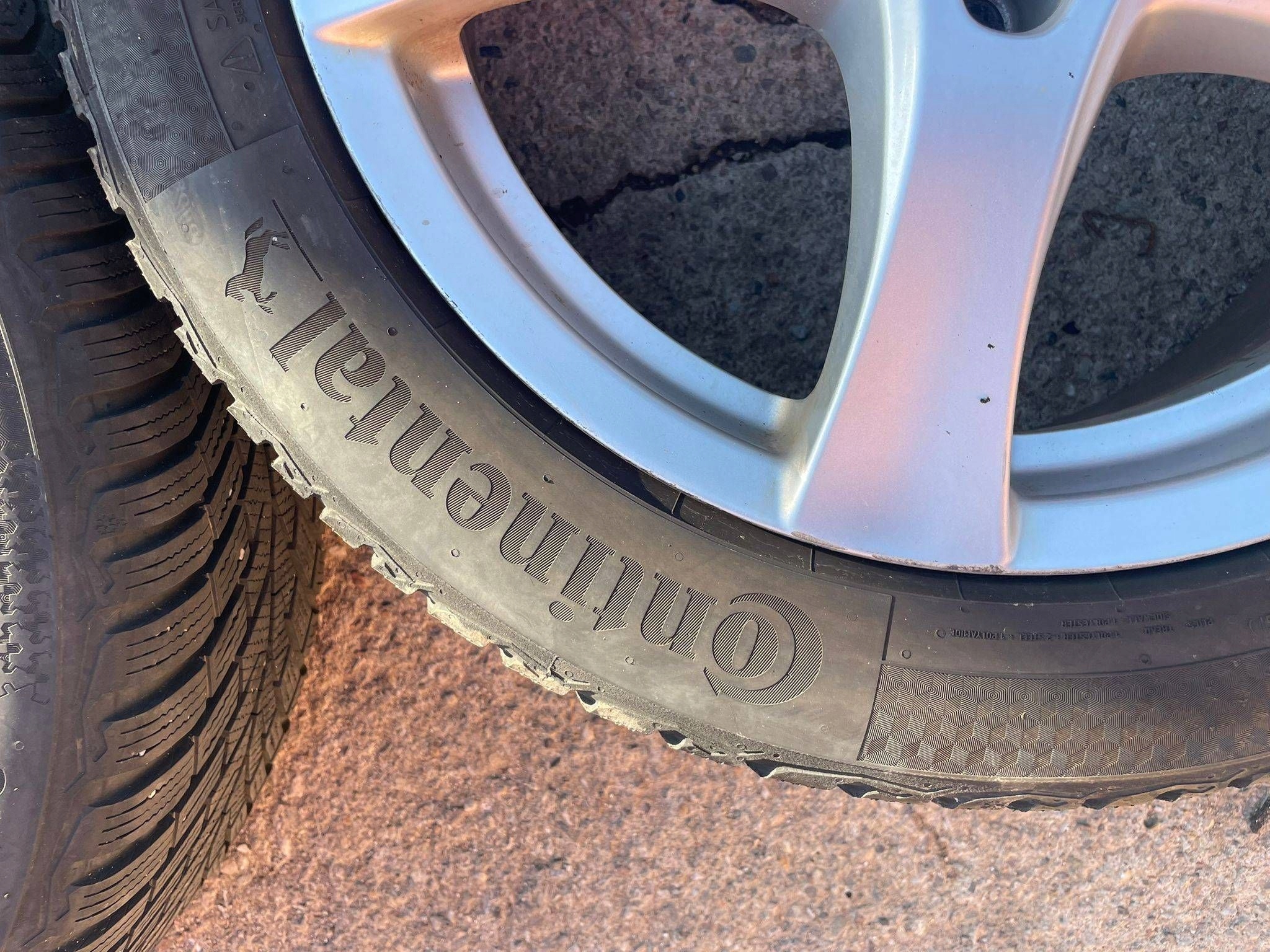 wheels disc discs aluminium tyre CONTINENTAL 225/50R17 ZIMA