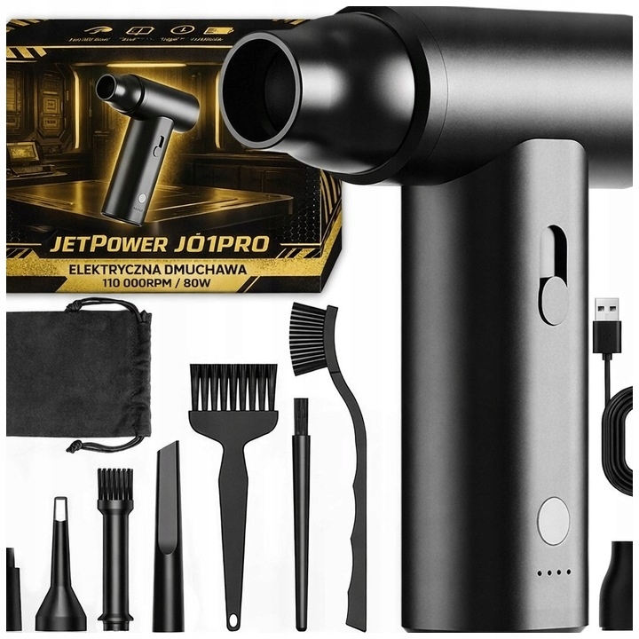 Výkonný elektrický dmychadlo stlačený vzduch Kompresor Air Duster pro prach