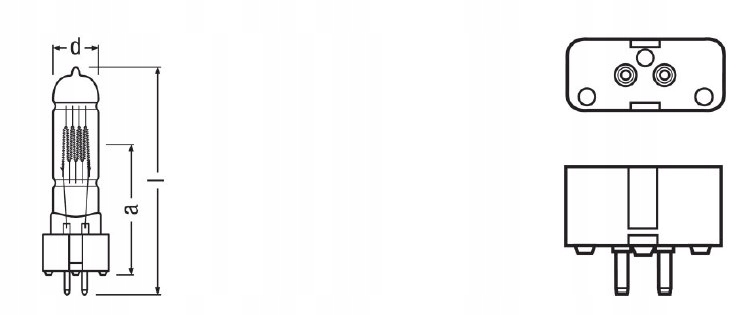 Osram 64752 230V 1200W GX9.5 4008321624475 Kod producenta 4008321624475