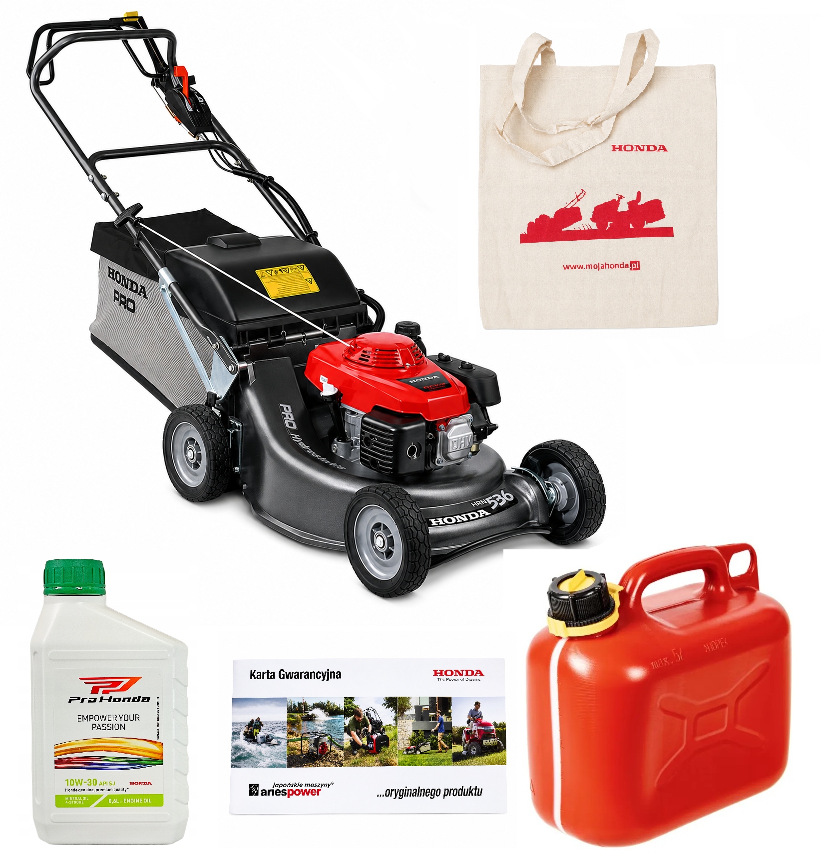 Kosiarka Honda Hrh 536 Hxe Profi 53cm hydrostat naped aluminiowa obudowa
