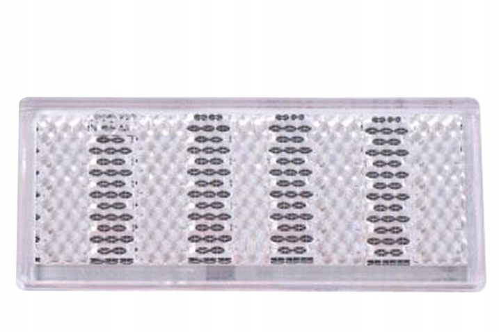 

Odblask biały 76x34 mm z taśmą samoprzylepną