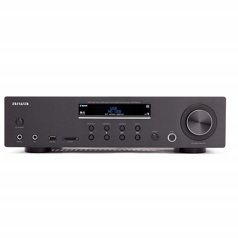 Zosilňovač Aiwa AMU-120BT/BK 120W čierny