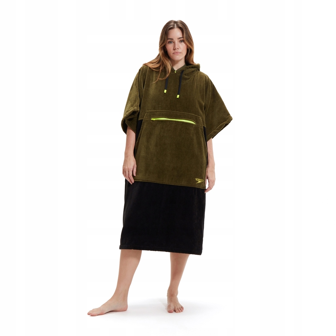 Pončo pro dospělé Speedo Swim Poncho Black/yellow M