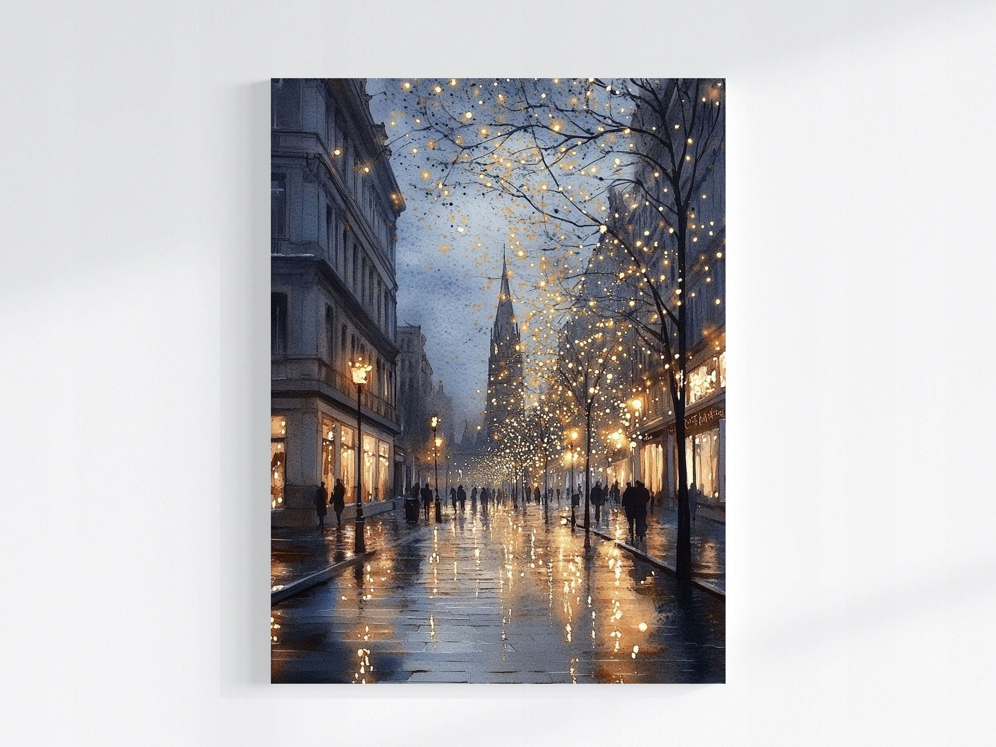 Plátno Obraz Na Plátně Noční Světla Romantické Město 60x80
