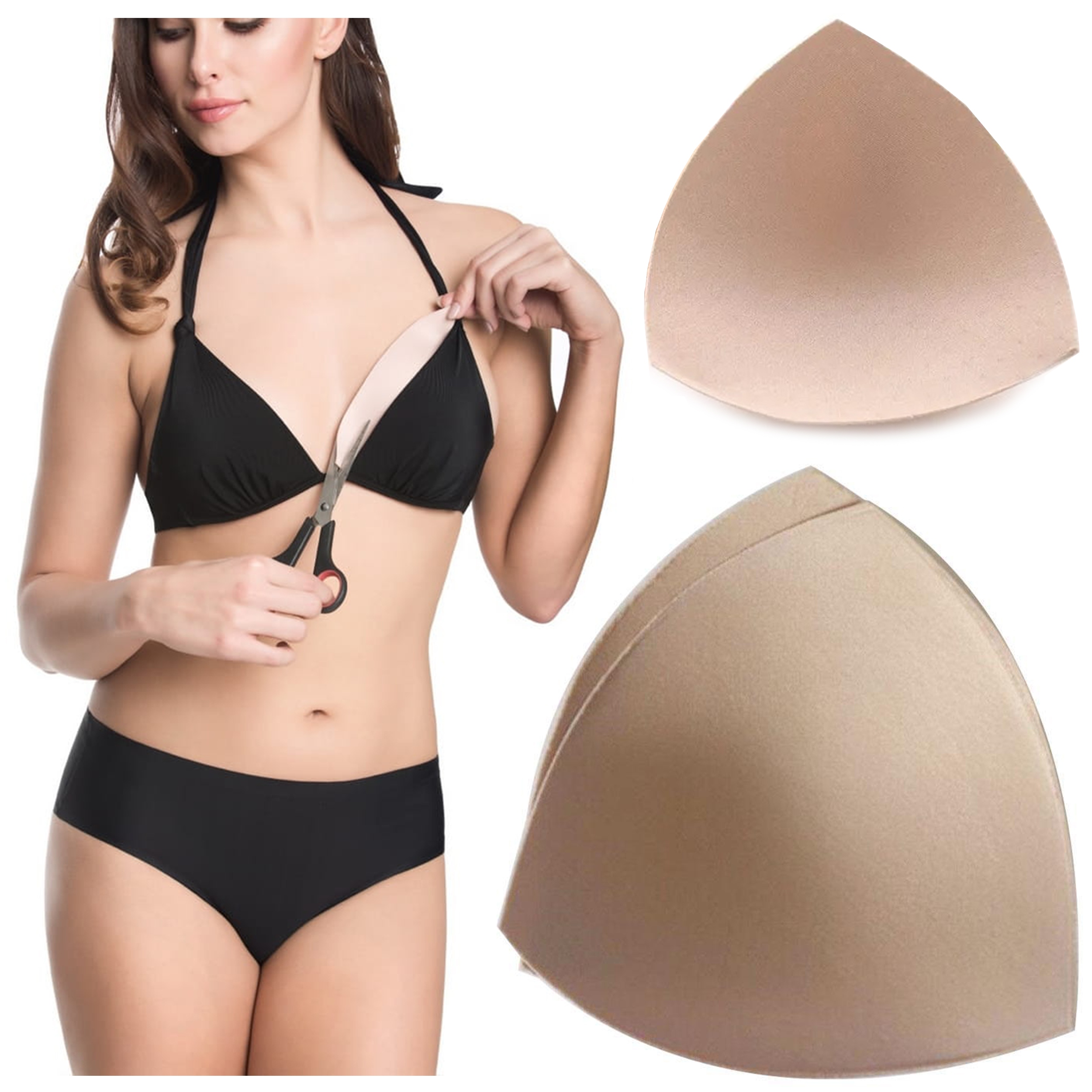 

Wkładki Do Bikini Stanika Push Up Gąbka Wymienne S
