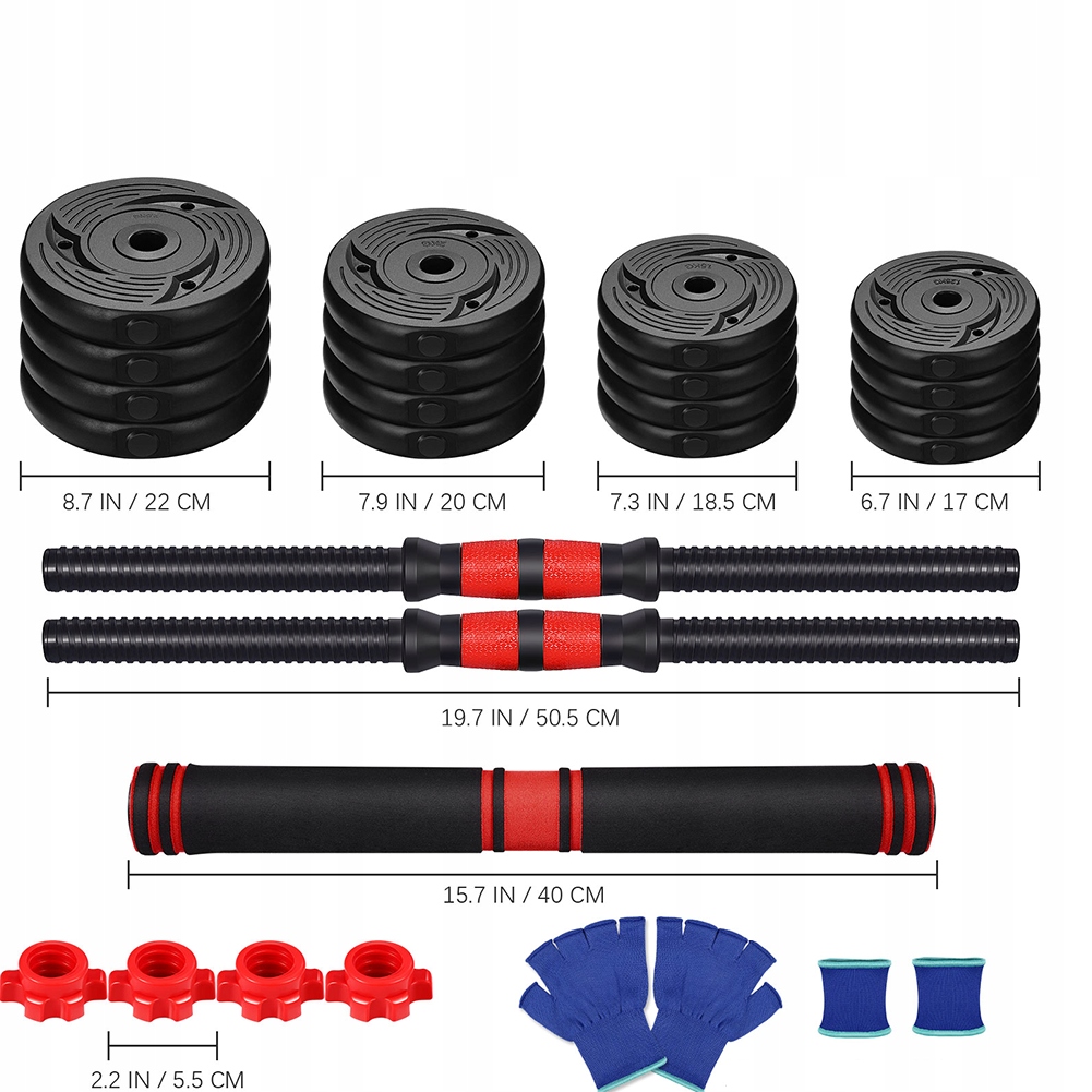 REGULIUOJAMŲ Hantelių RINKINYS 2x15kg 30KG Besportble prekės ženklas