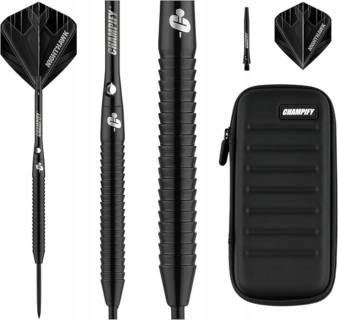 Rzutki dart Champify Nighthawk 23g 90% tungsten zestaw