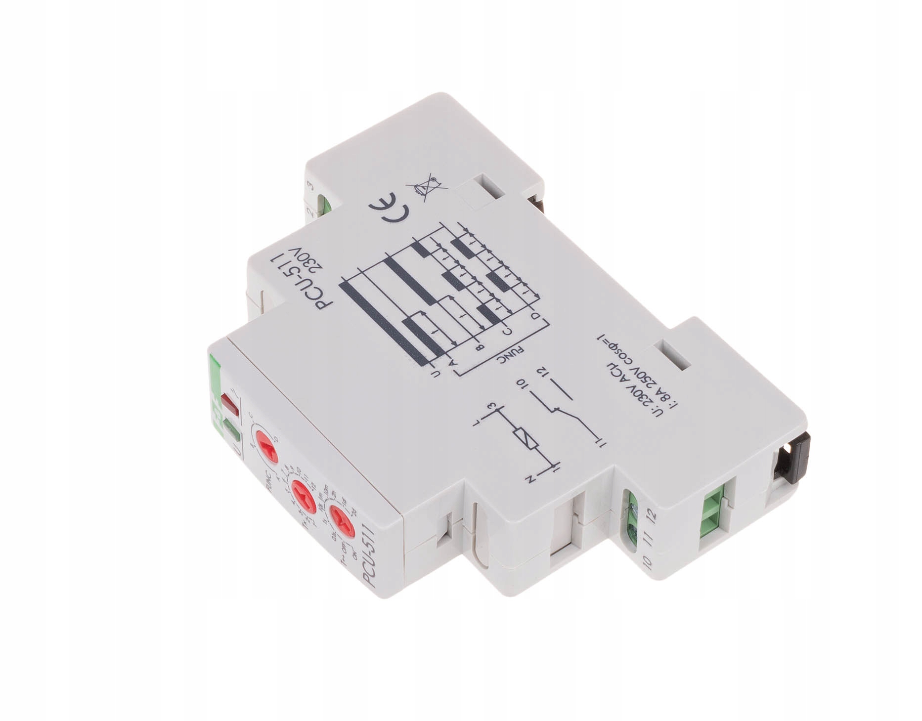 Multifunkční časové relé 1P 8A 0,1sek-576h 230V Ac F&f PCU-511