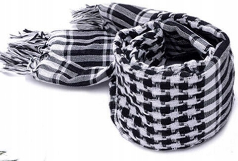 ARAFATKA STYLOWA czarno-biała WIELOFUNKCYJNA Rodzaj chusta